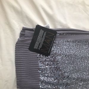 Iman silver sequined wrap